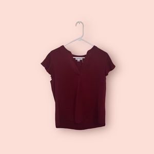 M Calvin Klein burgundy blouse